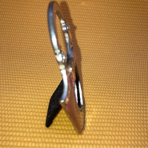 Pink Enamel Rhinestone Embellished Purse Bow Heart Mini Picture Frame - Picture 3 of 6